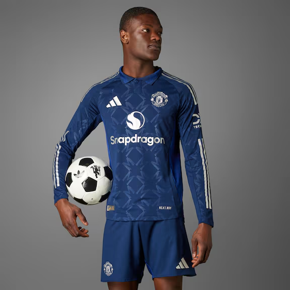 Manchester United 24-25 Herren Langarm Away Authentic Trikot Collezione | Maglie Ufficiali Man Utd