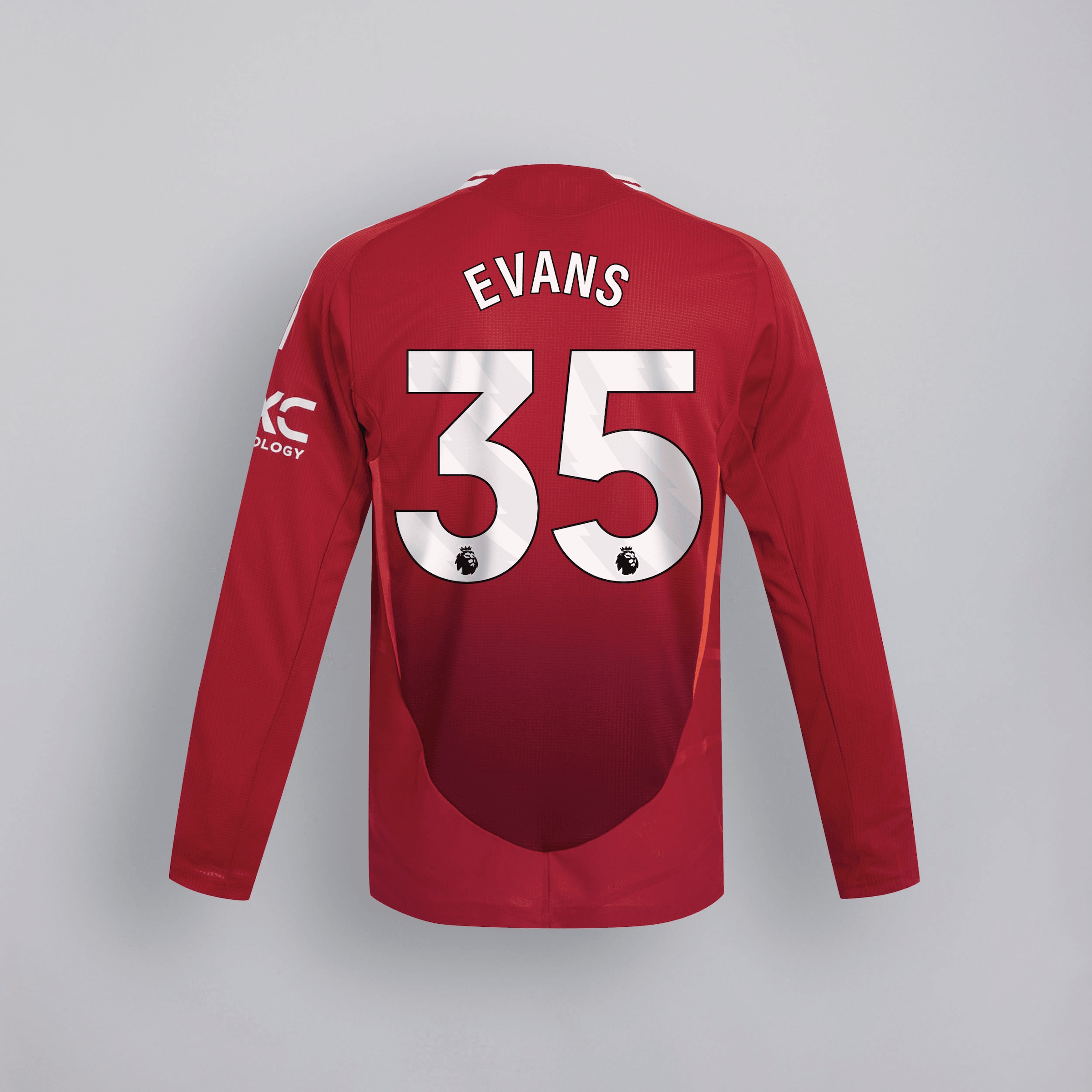 maglia da casa a maniche lunghe del manchester united 2425 – 35 jonny evans Collezione | Maglie Ufficiali Man Utd