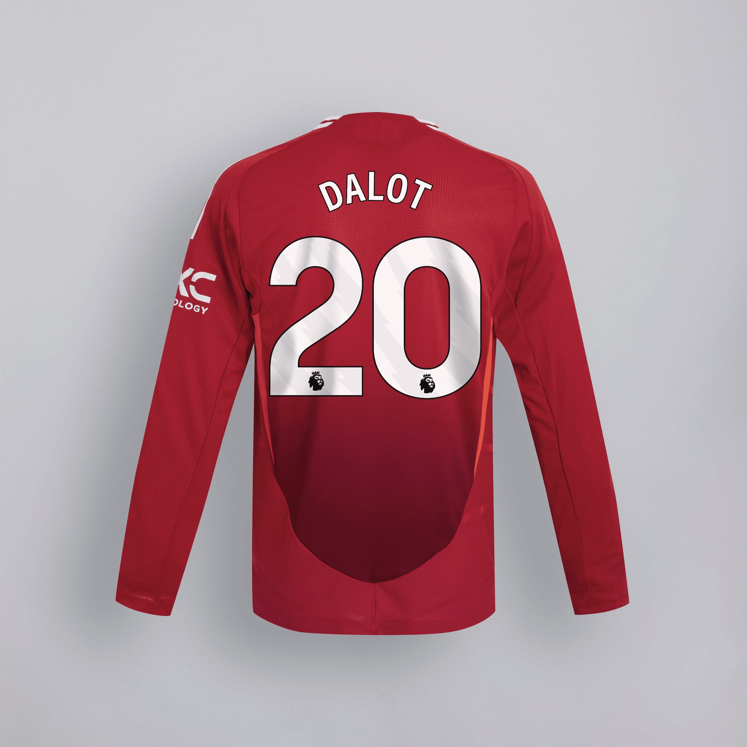 manchester united 2425 langarm home maglia autentica – 20 diogo dalot Collezione | Maglie Ufficiali Man Utd