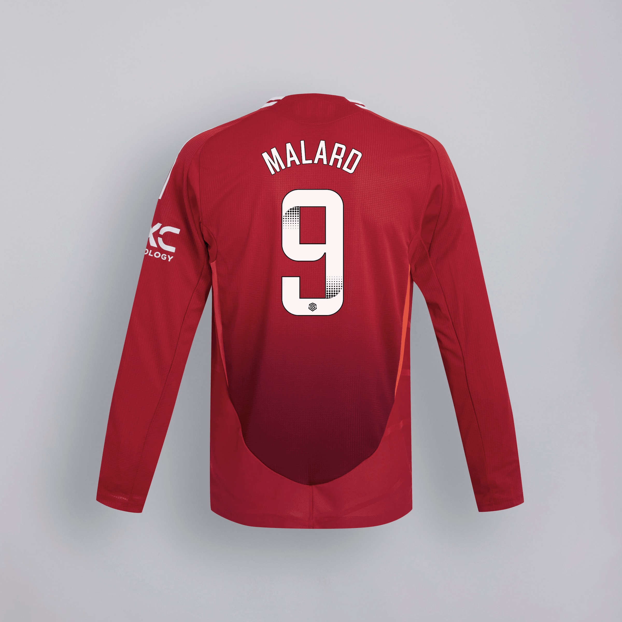manchester united 2425 langarm home maglia autentica – 9 melvine malard Collezione | Maglie Ufficiali Man Utd